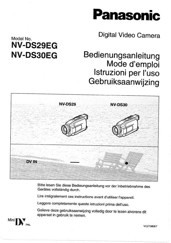 Guide utilisation PANASONIC NV-DS29  de la marque PANASONIC