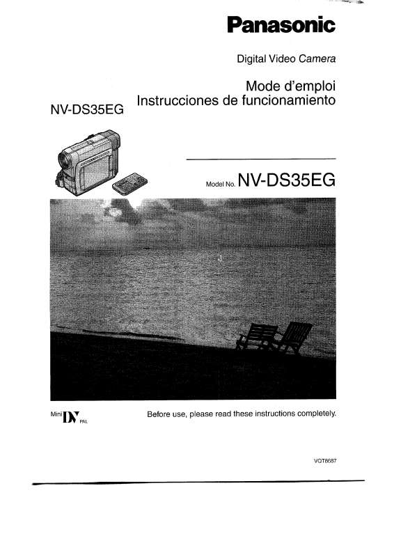 Guide utilisation PANASONIC NV-DS35EG  de la marque PANASONIC