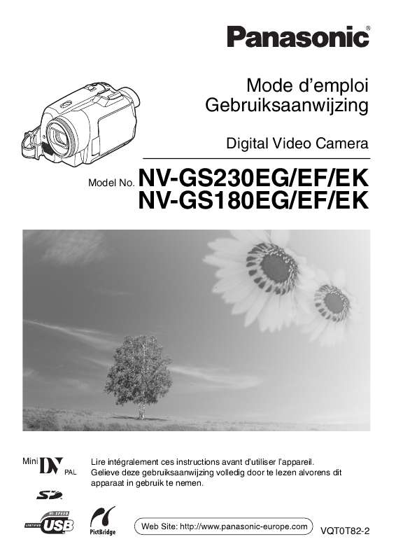 Guide utilisation PANASONIC NV-GS180EF  de la marque PANASONIC