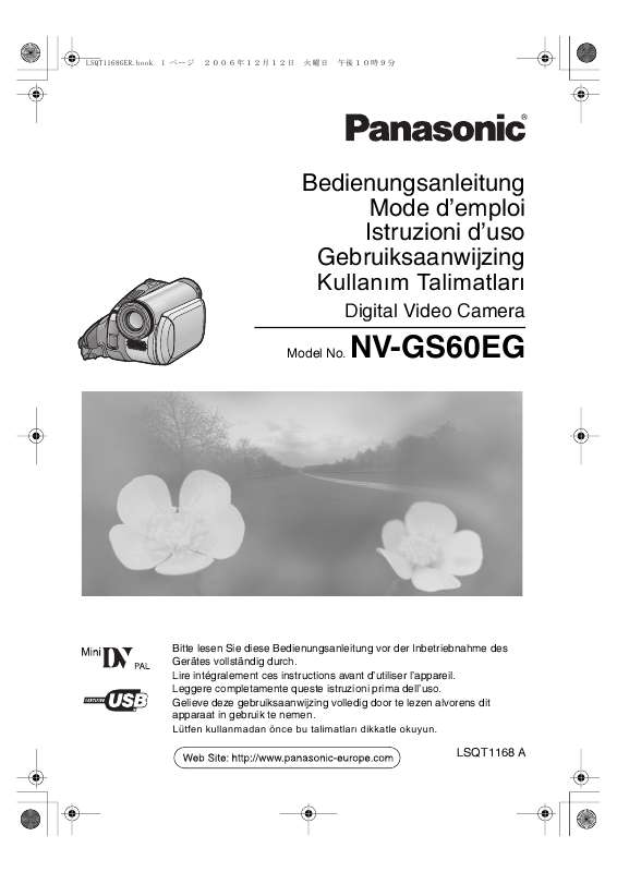 Guide utilisation PANASONIC NV-GS60EG  de la marque PANASONIC