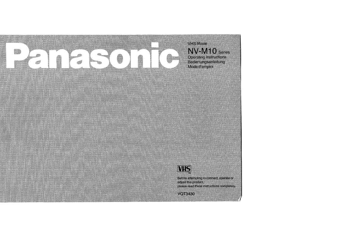 Guide utilisation PANASONIC NV-M10  de la marque PANASONIC