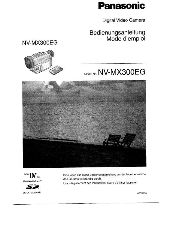 Guide utilisation PANASONIC NV-MX300  de la marque PANASONIC