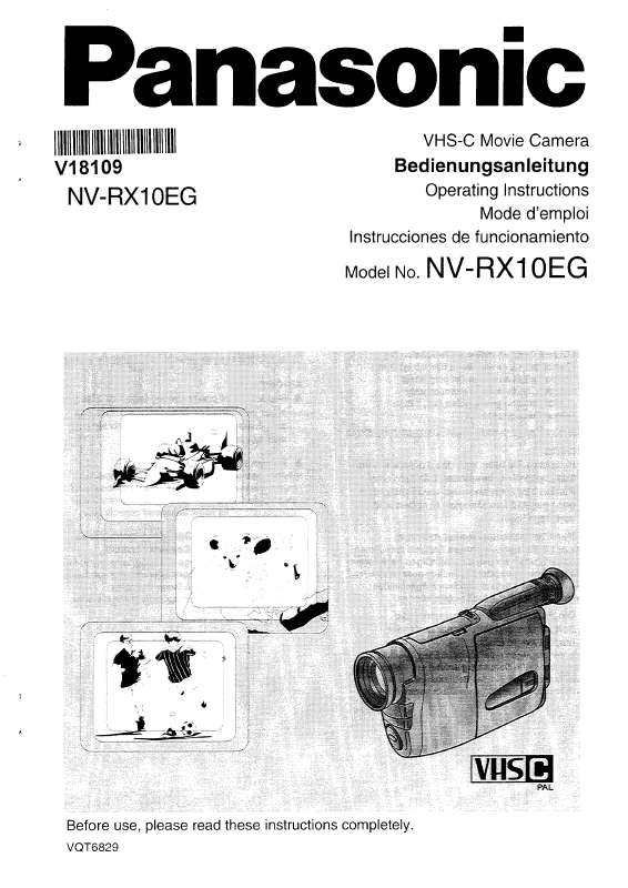 Guide utilisation PANASONIC NV-RX10EG  de la marque PANASONIC