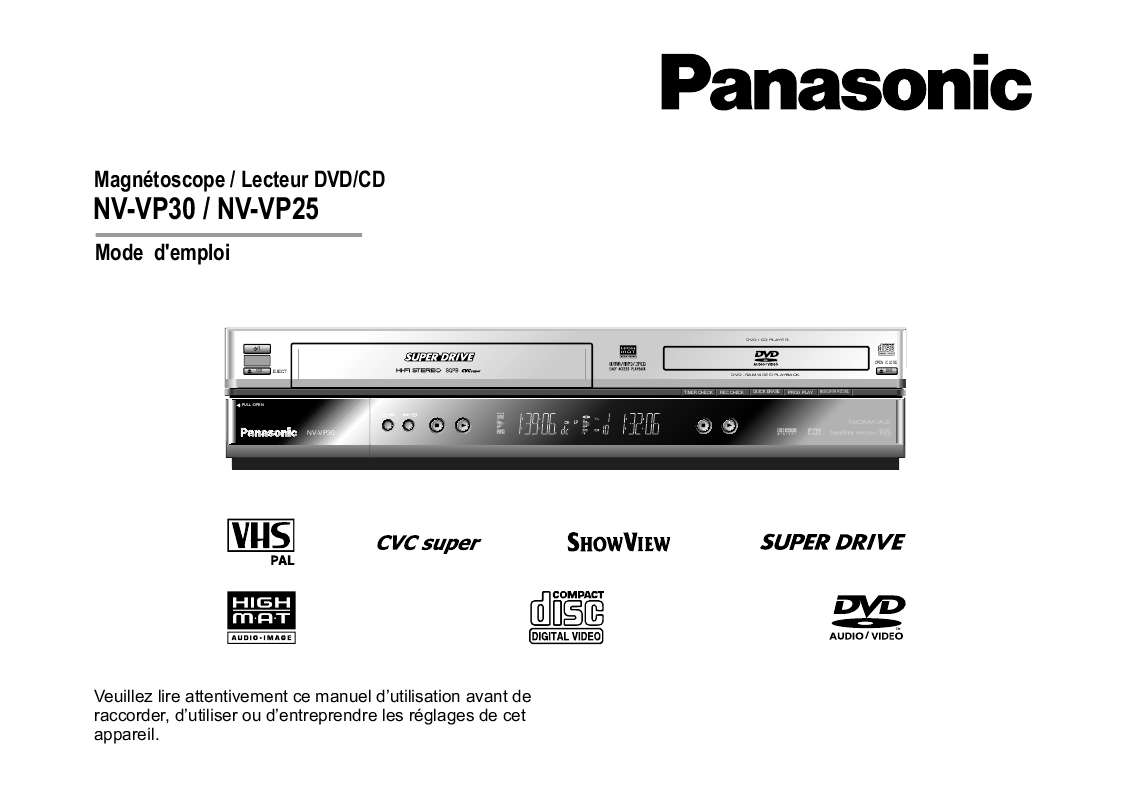 Guide utilisation PANASONIC NV-VP25  de la marque PANASONIC
