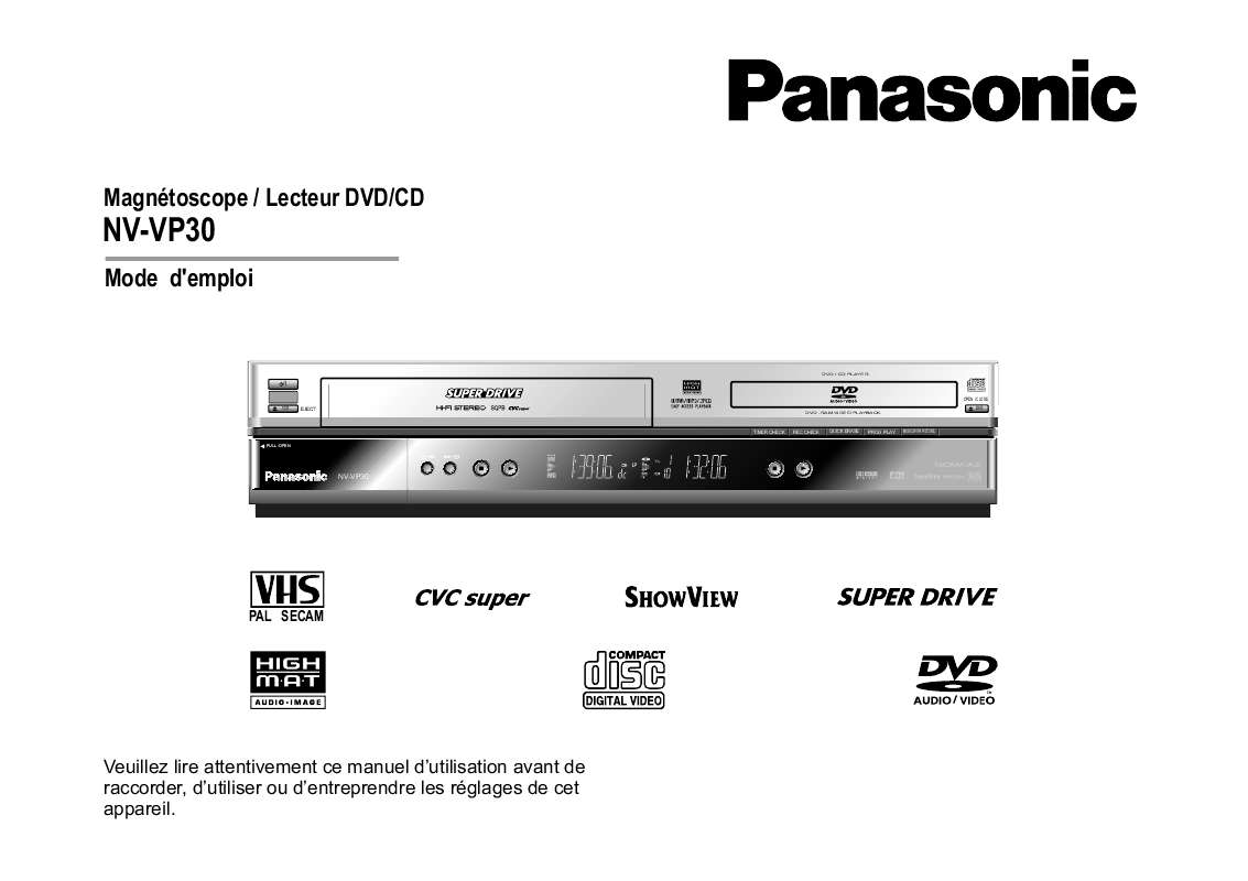 Guide utilisation PANASONIC NV-VP30  de la marque PANASONIC