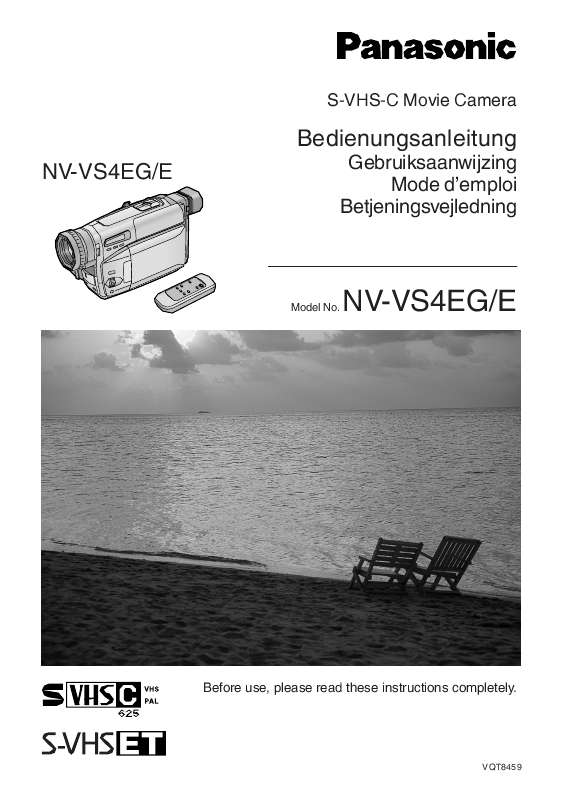 Guide utilisation PANASONIC NV-VS4EG  de la marque PANASONIC