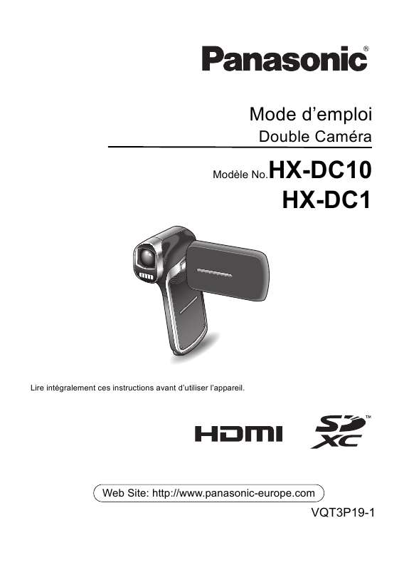 Guide utilisation PANASONIC HX-DC1  de la marque PANASONIC