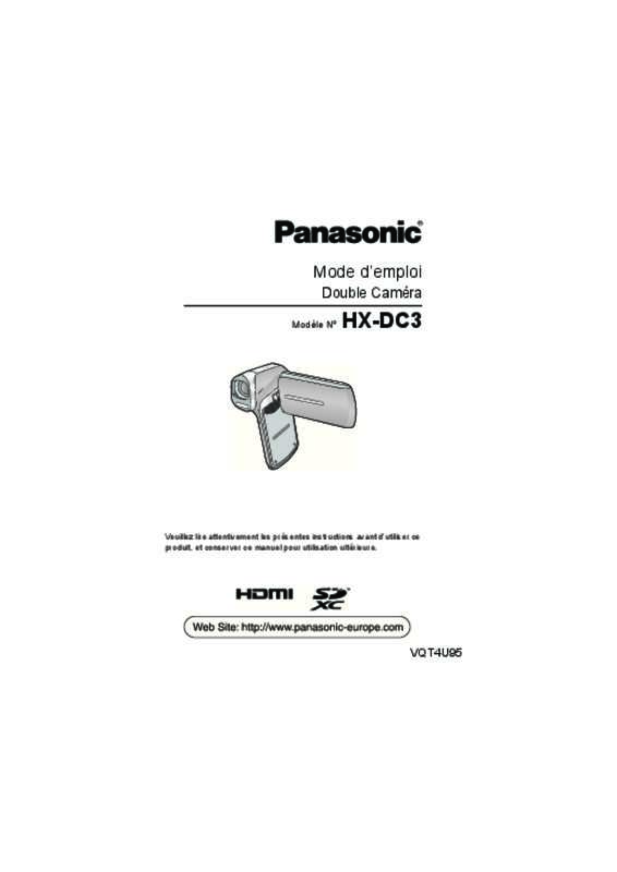 Guide utilisation PANASONIC DC3  de la marque PANASONIC