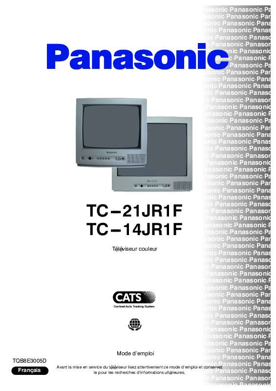 Guide utilisation PANASONIC TC-21JR1F  de la marque PANASONIC