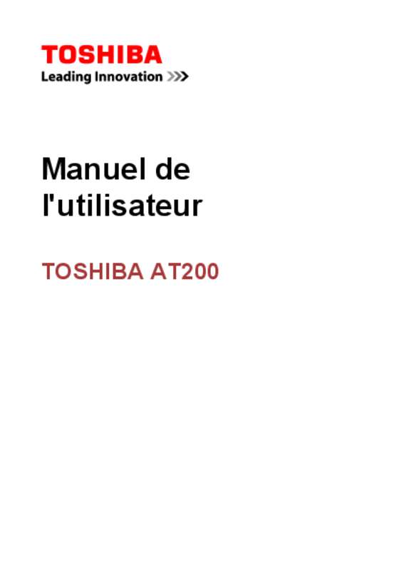 Guide utilisation TOSHIBA AT270-100  de la marque TOSHIBA