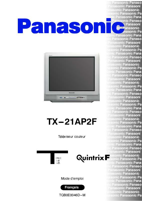 Guide utilisation PANASONIC TX-21AP2F  de la marque PANASONIC