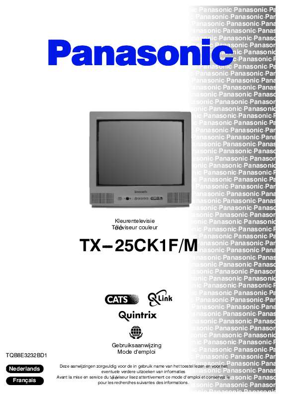 Guide utilisation PANASONIC TX-25CK1FM  de la marque PANASONIC
