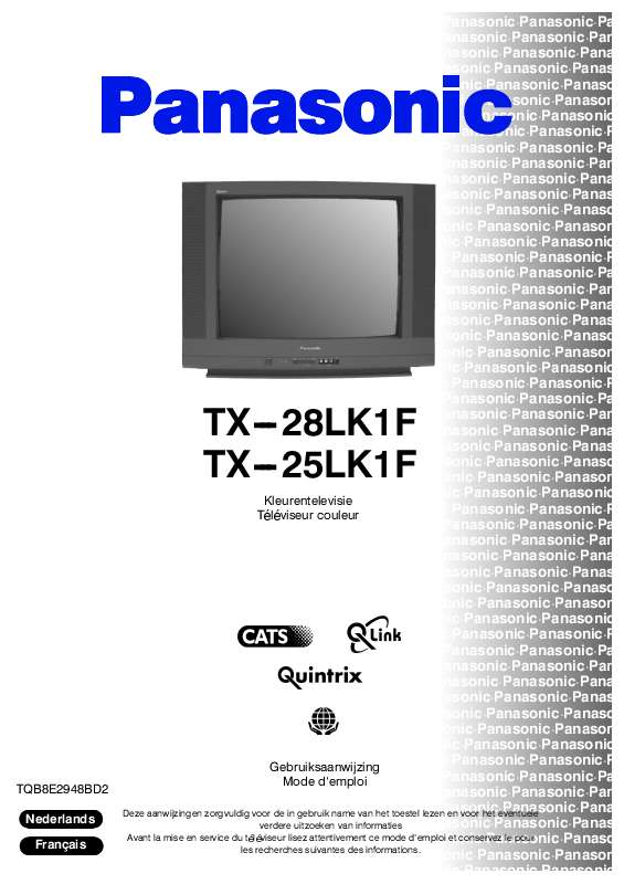 Guide utilisation PANASONIC TX-25LK1F  de la marque PANASONIC