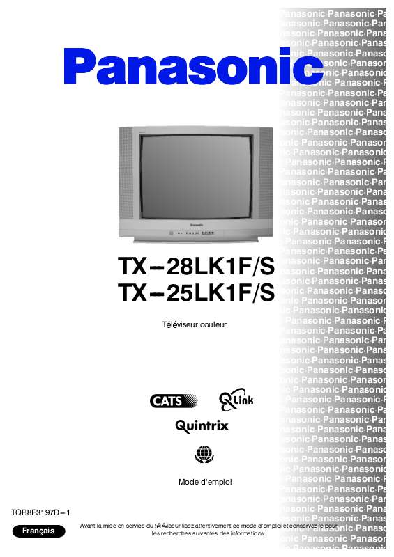 Guide utilisation PANASONIC TX-25LK1FS  de la marque PANASONIC