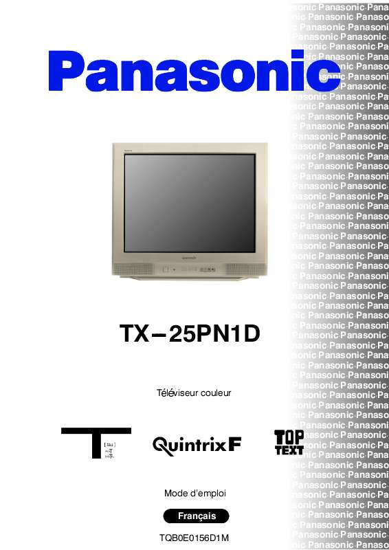 Guide utilisation PANASONIC TX-25PN1D  de la marque PANASONIC