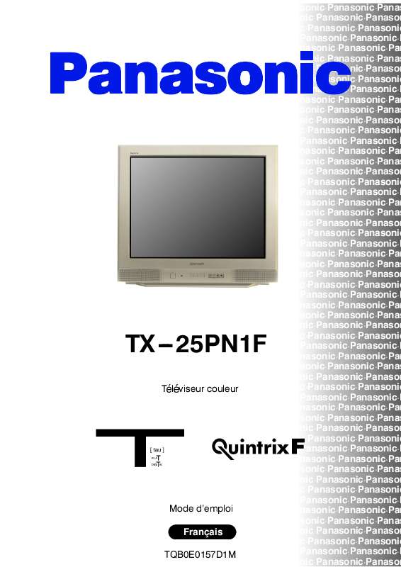 Guide utilisation PANASONIC TX-25PN1F  de la marque PANASONIC