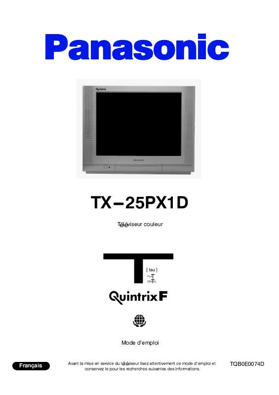 Guide utilisation PANASONIC TX-25PX1D  de la marque PANASONIC
