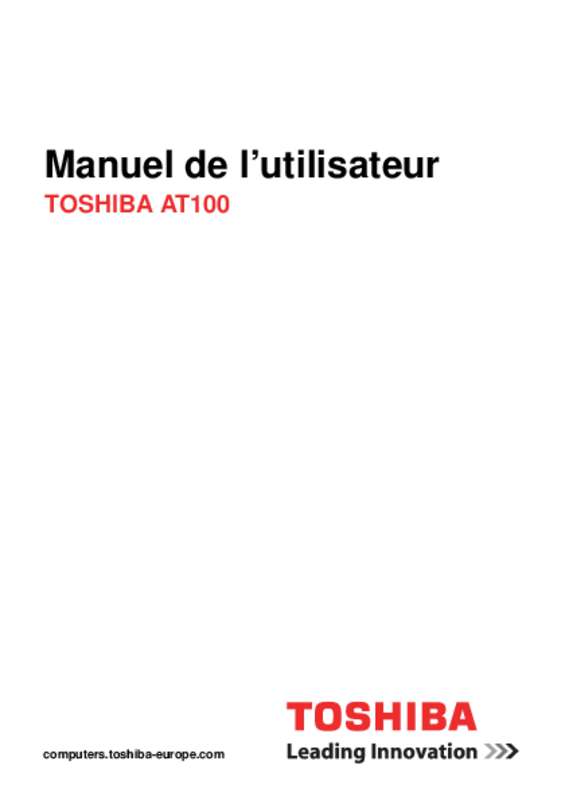 Guide utilisation TOSHIBA EXCITE WRITE AT10PE-A-105  de la marque TOSHIBA