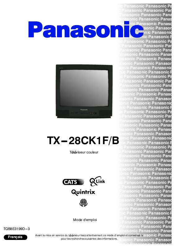 Guide utilisation PANASONIC TX-28CK1FB  de la marque PANASONIC