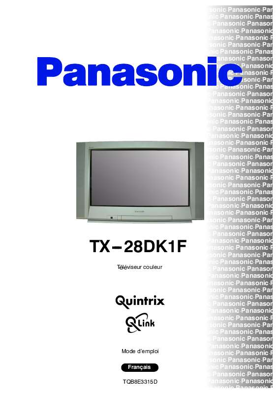 Guide utilisation PANASONIC TX-28DK1F  de la marque PANASONIC