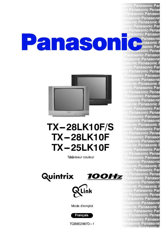 Guide utilisation PANASONIC TX-28LK10FS  de la marque PANASONIC