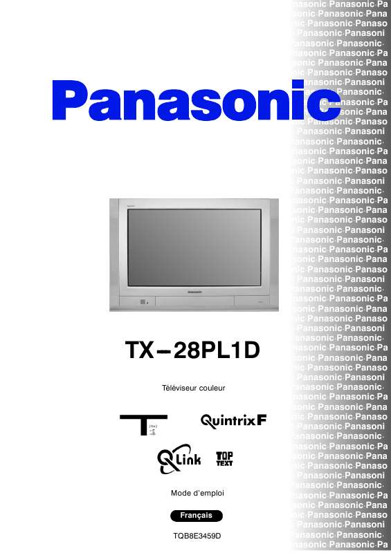 Guide utilisation PANASONIC TX-28PL1D  de la marque PANASONIC