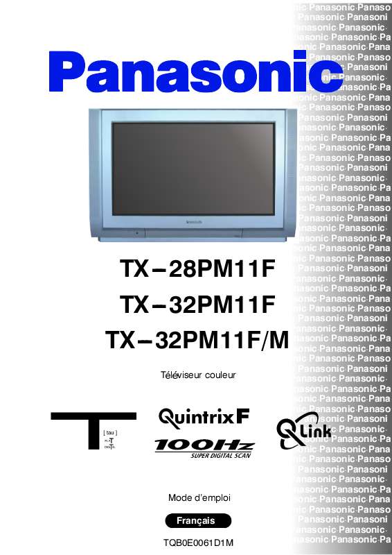 Guide utilisation PANASONIC TX-28PM11F  de la marque PANASONIC
