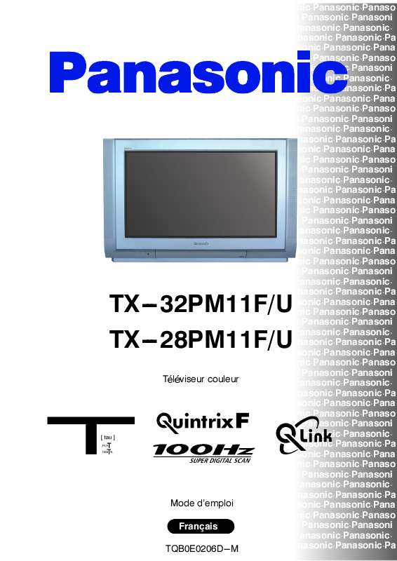 Guide utilisation PANASONIC TX-28PM11FU  de la marque PANASONIC