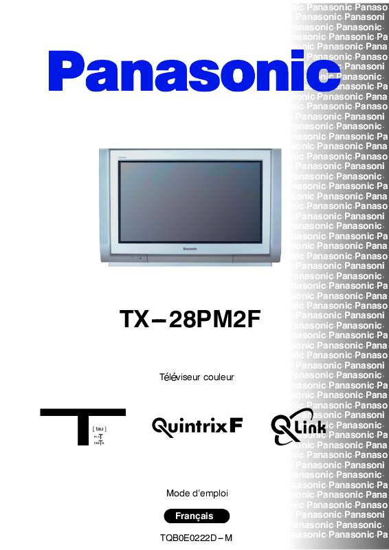Guide utilisation PANASONIC TX-28PM2F  de la marque PANASONIC