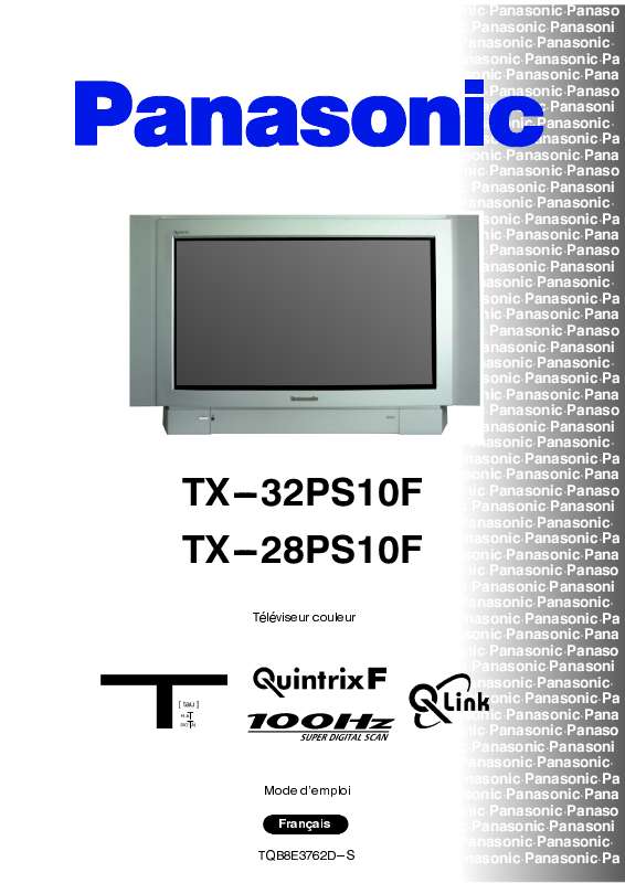 Guide utilisation PANASONIC TX-28PS10F  de la marque PANASONIC