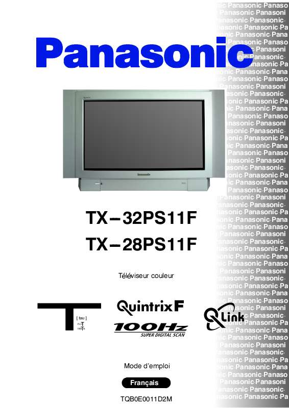 Guide utilisation PANASONIC TX-28PS11F  de la marque PANASONIC