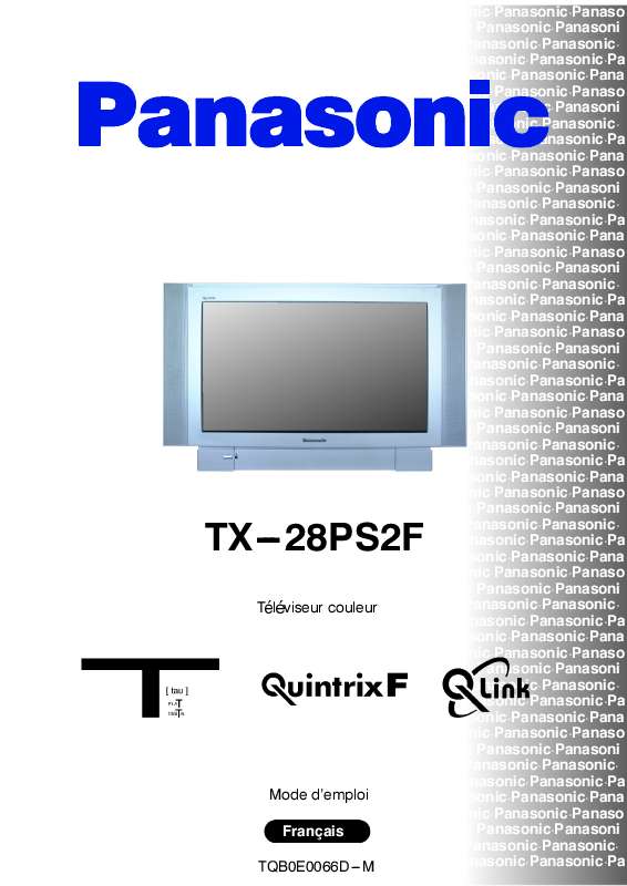 Guide utilisation PANASONIC TX-28PS2F  de la marque PANASONIC