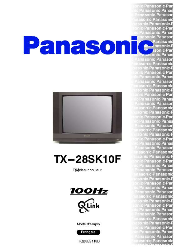 Guide utilisation PANASONIC TX-28SK10F  de la marque PANASONIC