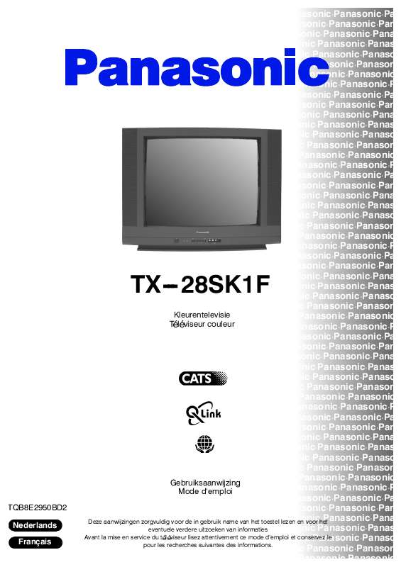 Guide utilisation PANASONIC TX-28SK1F  de la marque PANASONIC