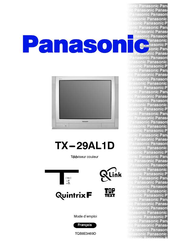 Guide utilisation PANASONIC TX-29AL1D  de la marque PANASONIC