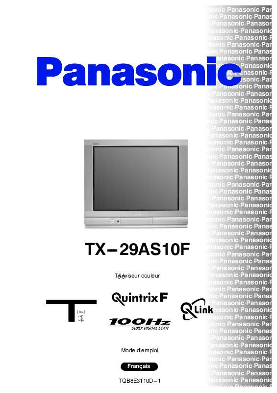 Guide utilisation PANASONIC TX-29AS10F  de la marque PANASONIC
