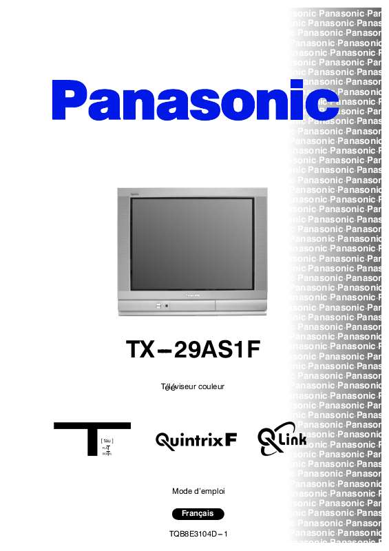 Guide utilisation PANASONIC TX-29AS1F  de la marque PANASONIC