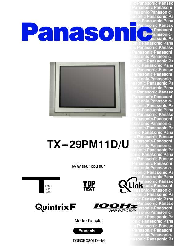 Guide utilisation PANASONIC TX-29PM11DU  de la marque PANASONIC
