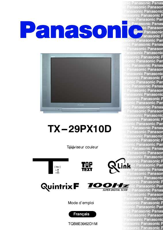 Guide utilisation PANASONIC TX-29PX10D  de la marque PANASONIC