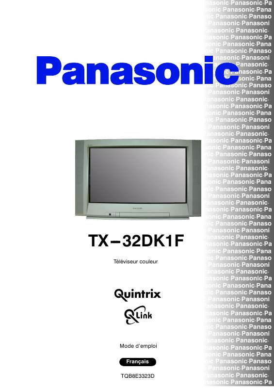 Guide utilisation PANASONIC TX-32DK1F  de la marque PANASONIC