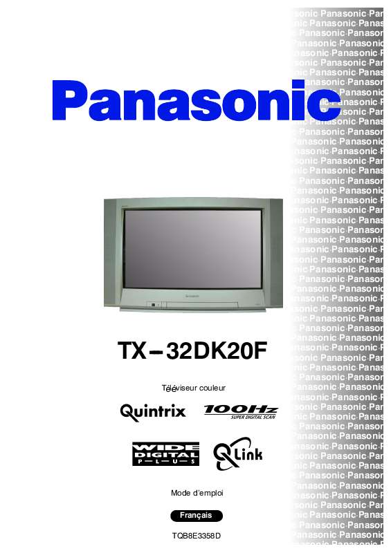 Guide utilisation PANASONIC TX-32DK20F  de la marque PANASONIC