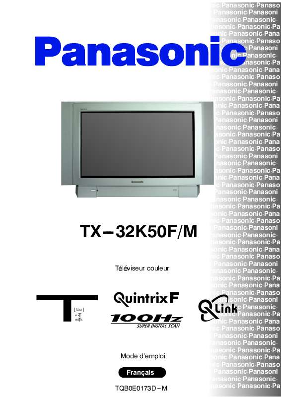 Guide utilisation PANASONIC TX-32K50FM  de la marque PANASONIC