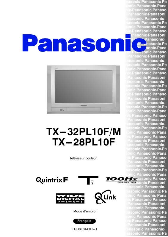 Guide utilisation PANASONIC TX-32PL10FM  de la marque PANASONIC