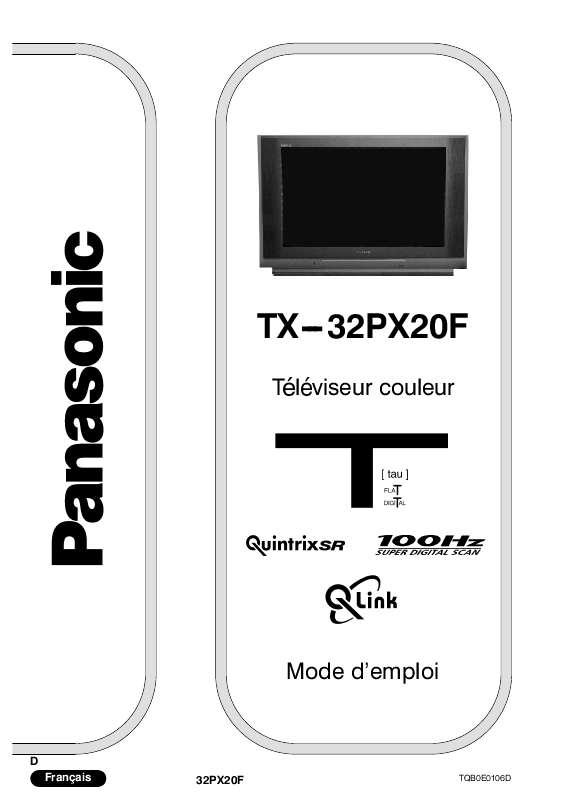Guide utilisation PANASONIC TX-32PX20F  de la marque PANASONIC