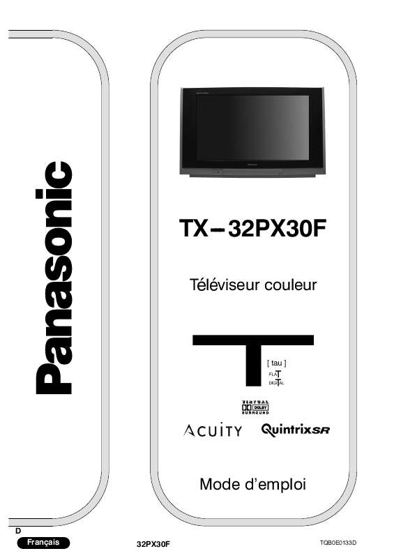 Guide utilisation PANASONIC TX-32PX30F  de la marque PANASONIC