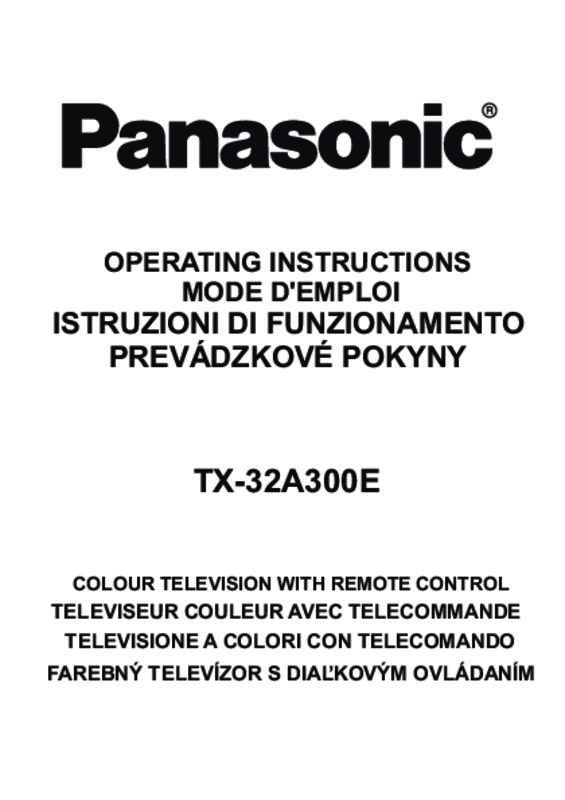 Guide utilisation PANASONIC TX-32A300B  de la marque PANASONIC
