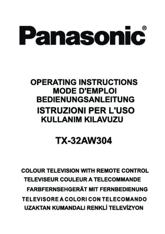 Guide utilisation PANASONIC TX-32AW304  de la marque PANASONIC