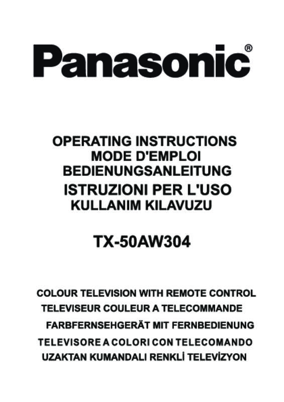 Guide utilisation PANASONIC TX-50AW304  de la marque PANASONIC