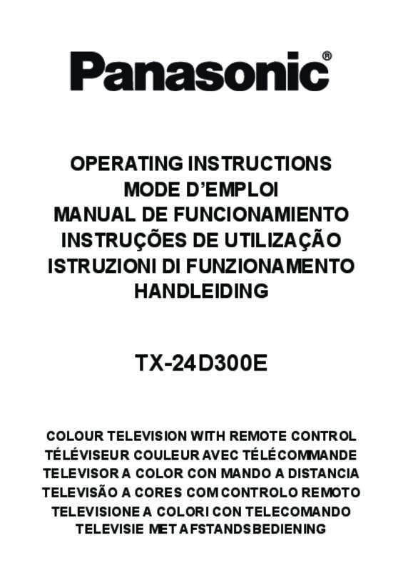 Guide utilisation PANASONIC TX-24D300E  de la marque PANASONIC