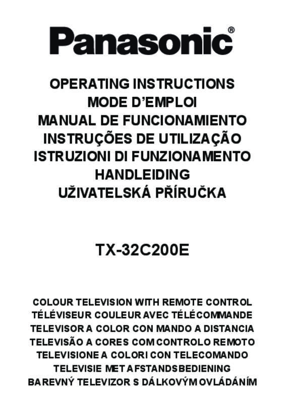 Guide utilisation PANASONIC TX-32C200E  de la marque PANASONIC